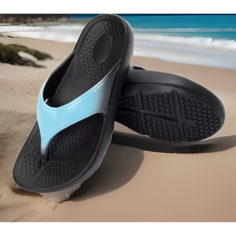 FUNKYMONKEY Women'sโ Flip Flop Ultra Soft Arch Support Sandals Size 11